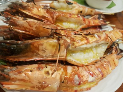 กุ้งลายเสือเผา 1 โล