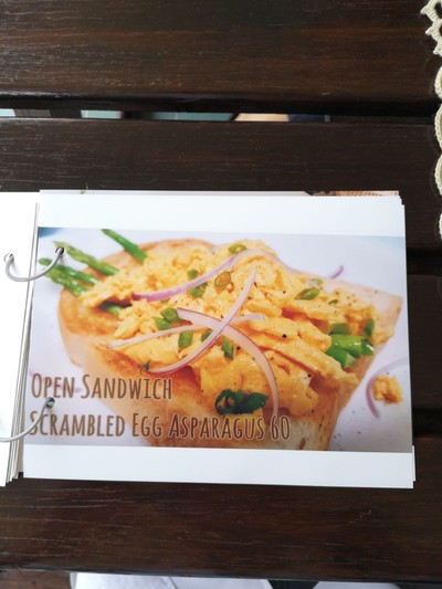 ป้ายราคาหรือสมุดเมนู