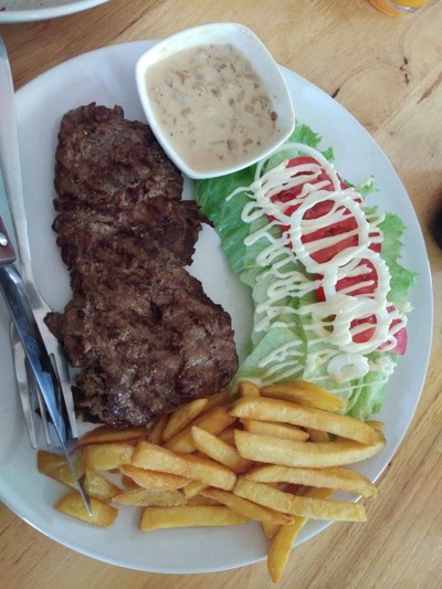 สเต๊กเนื้อ