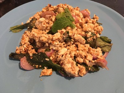 ลาบอกไก่สับ