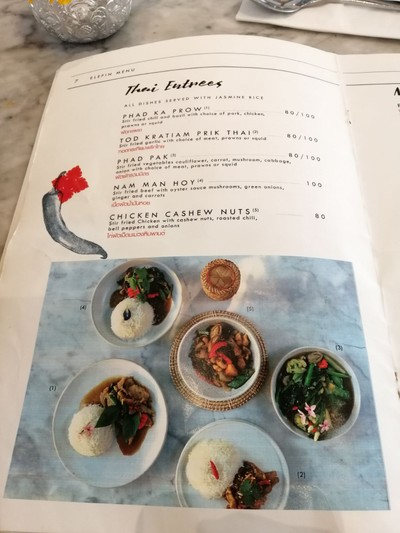 ป้ายราคาหรือสมุดเมนู