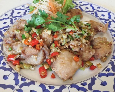 ไก่คั่วพริกเกลือ เล็ก