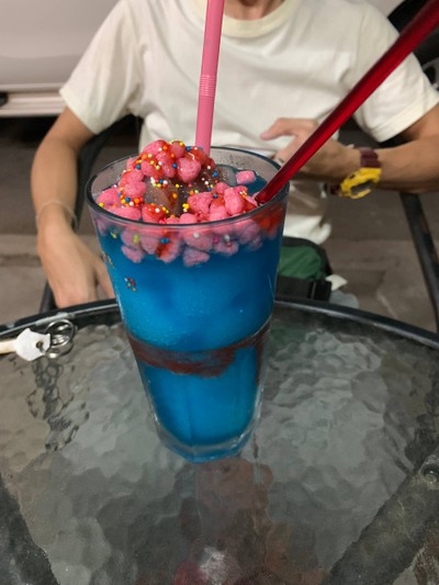 บลูฮาวายปั่น เพิ่มท้อปิ้ง