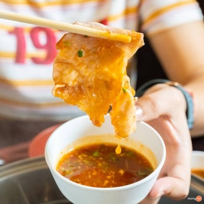 เมนูของร้าน Kuma Shabu วันนี้ขายกะเพราด้วยนะ งามวงศ์วาน 64