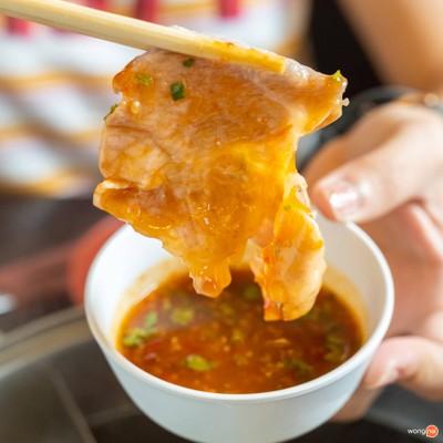 เมนูของร้าน Kuma Shabu วันนี้ขายกะเพราด้วยนะ งามวงศ์วาน 64