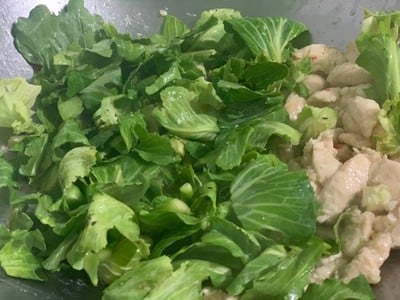 วิธีทำ ผักแขนงผัดไก่