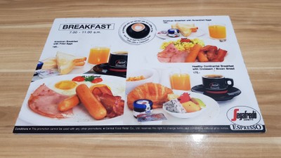 ป้ายราคาหรือสมุดเมนู