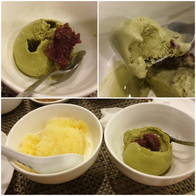 ไอศรีมชาเขียวถั่งแดง