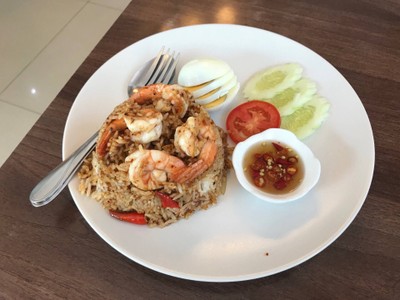 ข้าวผัดน้ำพริกมันกุ้ง