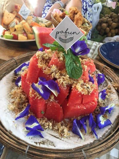 เมนูของร้าน บ้านสวนพาฝัน