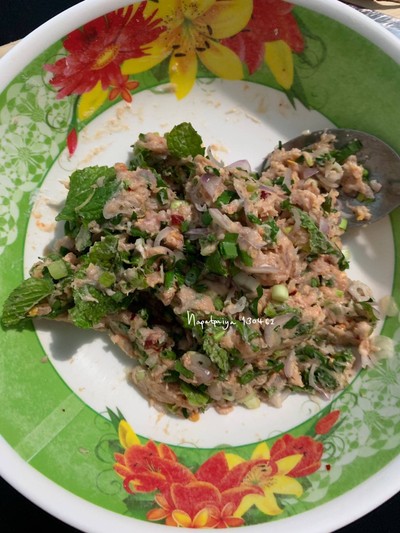 วิธีทำ ลาบหมูทอดกรอบ