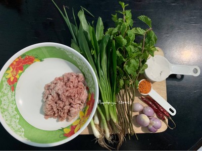 วิธีทำ ลาบหมูทอดกรอบ