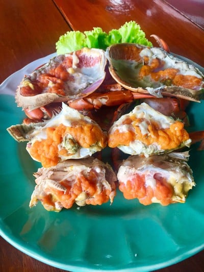 เมนูของร้าน กบซีฟู้ด