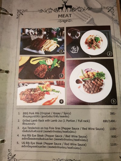 ป้ายราคาหรือสมุดเมนู