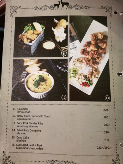 ป้ายราคาหรือสมุดเมนู