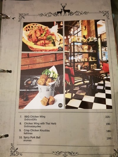 ป้ายราคาหรือสมุดเมนู