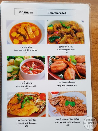 ป้ายราคาหรือสมุดเมนู