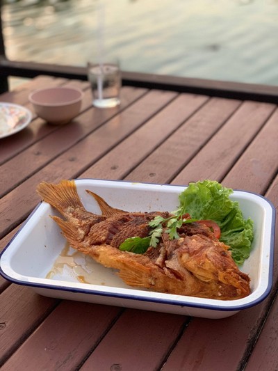 ปลาทับทิมทอดน้ำปลา