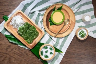 หยกสด ขนมไทยใบเตย อ้อมน้อย