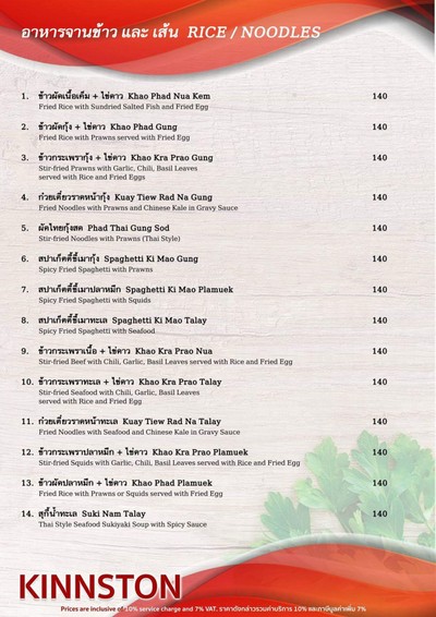 ป้ายราคาหรือสมุดเมนู