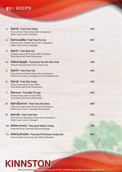 ป้ายราคาหรือสมุดเมนู