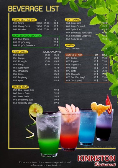 ป้ายราคาหรือสมุดเมนู