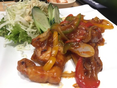 Set หมูผัดเปรี้ยว