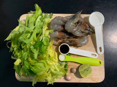 วิธีทำ กุ้งผัดคื่นช่าย วิธีทำ กุ้งผัดคื่นช่าย