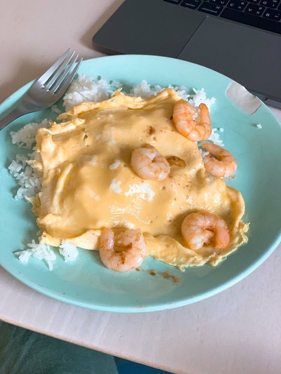ข้าวไข่ข้นกุ้ง เนื้อนุ่มละมุนลิ้น 