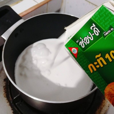 วิธีทำ ฟักทองแกงบวด วิธีทำ ฟักทองแกงบวด