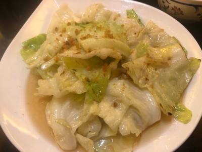 กะหล่ำปลีทอดน้ำปลา