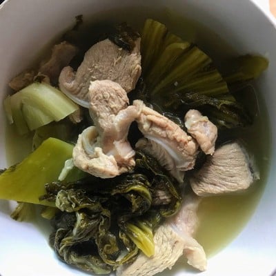 ต้มจืดผักกาดดองซี่โครงหมู