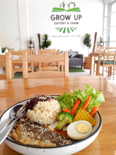 ข้าวกล้องปลาซาบะย่าง