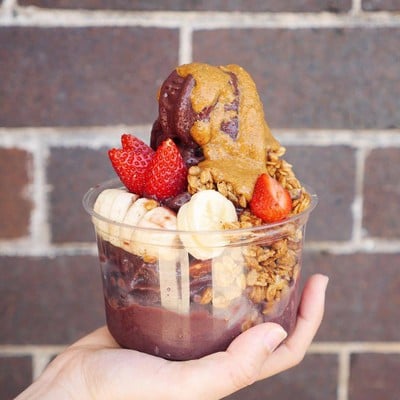 Organic Acai Bowl with Almond Butter ($12AUD ~280฿)