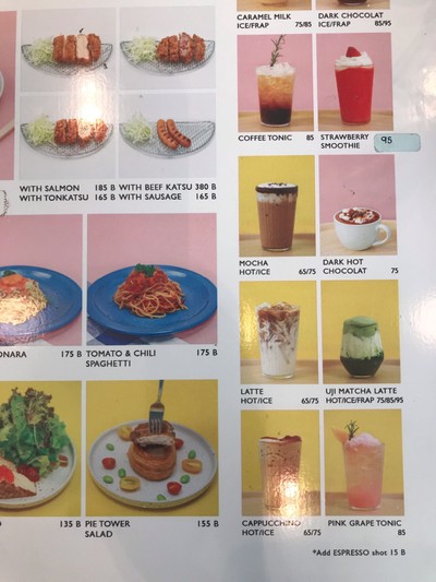 ป้ายราคาหรือสมุดเมนู