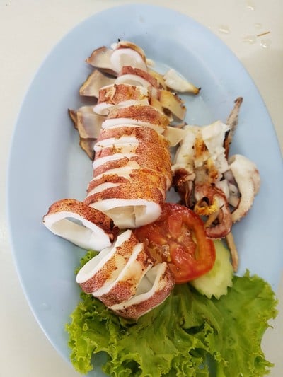 เมนูของร้าน ทะเลเผาบางอ้อ บางอ้อ