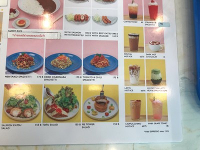 ป้ายราคาหรือสมุดเมนู