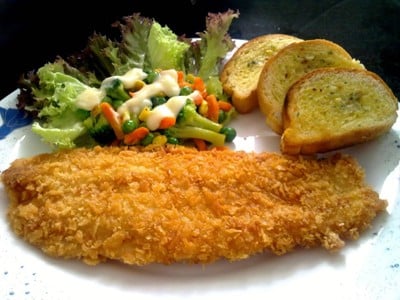 วิธีทำ ปลาดอลลี่ชุปเกล็ดขนมปัง