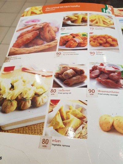 ป้ายราคาหรือสมุดเมนู