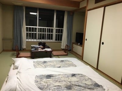 ห้องพัก เตียงแบบfuton