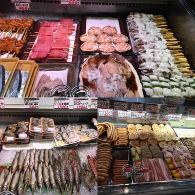 ร้านนี้ขายอาหารปิ้งๆ ริมทะเล - อยากทานอะไรเลือกใส่ถาด และจ่ายเงินก่อนนำไปที่โต๊ะ