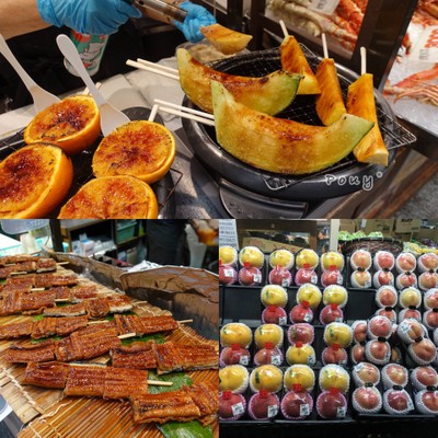 มีอาหารหลายอย่างที่ตลาดนี้