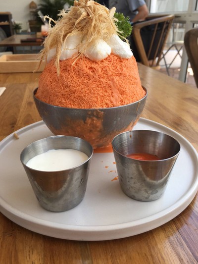 บิงซูCream cheese thai Tea