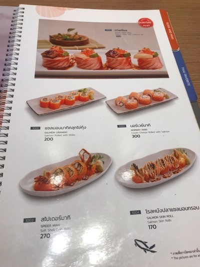 ป้ายราคาหรือสมุดเมนู