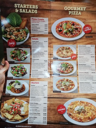 ป้ายราคาหรือสมุดเมนู