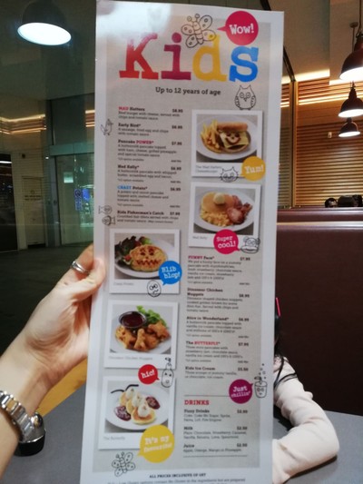 ป้ายราคาหรือสมุดเมนู