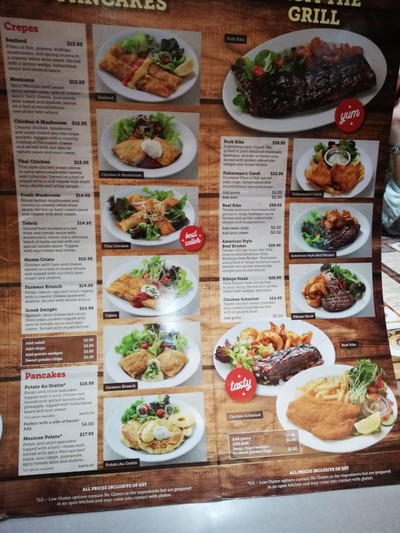 ป้ายราคาหรือสมุดเมนู