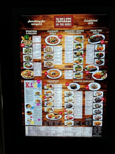 ป้ายราคาหรือสมุดเมนู