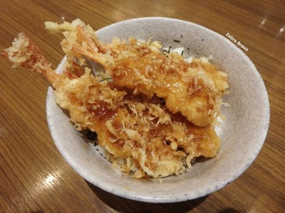 ข้าวหน้ากุ้งเทมปุระ