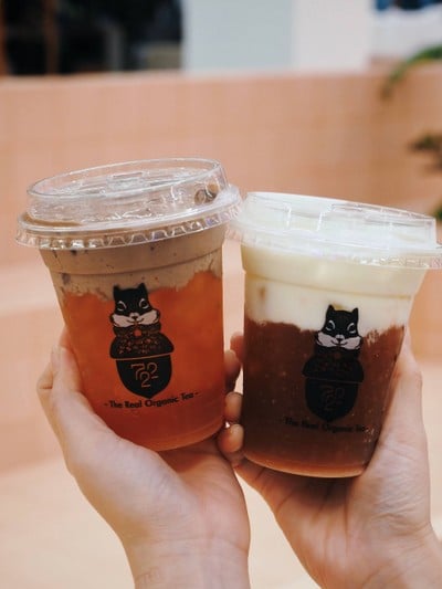 เมนูของร้าน 722 Seven Twenty Two Organic Milk Tea เซนทรัลเวิลด์  ชั้น 7